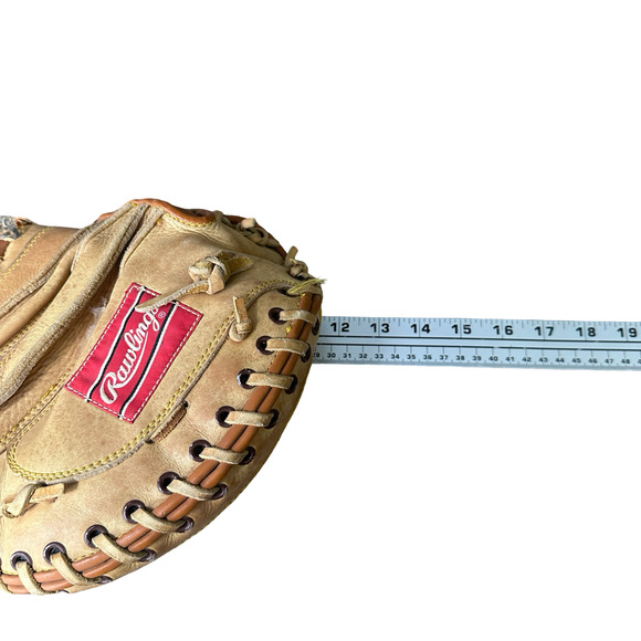 Rawlings RCM10 Catcher’s Mitt Glove Lance Parrish Signature Right Hand Thrower - Picture 9 of 13